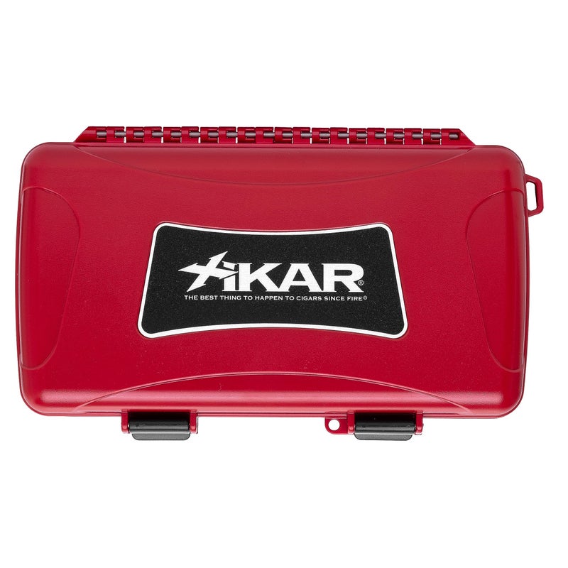 Xikar 10 Cigar Travel Humidor Case, Rugged, Airtight, Watertight, Stainless Steel Hinges, Red - Image 5